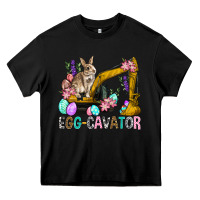 Black Egg Cavator Easter Heavy Core Tee - BundleAndBundleShop