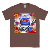 Chestnut Fourth Of July America Truck Classic Tee - FaDigitalArtStudio