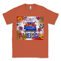 Copper Fourth Of July America Truck Classic Tee - FaDigitalArtStudio