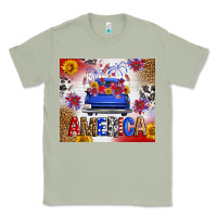 Matcha Fourth Of July America Truck Classic Tee - FaDigitalArtStudio