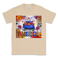 Mushroom Fourth Of July America Truck Classic Tee - FaDigitalArtStudio