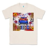 Natural Fourth Of July America Truck Classic Tee - FaDigitalArtStudio