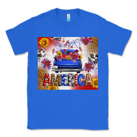 True Royal Fourth Of July America Truck Classic Tee - FaDigitalArtStudio
