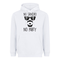 White No Sandro No Party Heavyweight Hoodie - Bettercallsaul