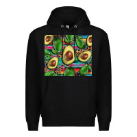 Black avacado Premium Hoodie - BarkalooDesign