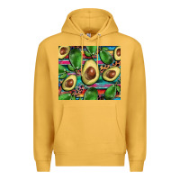 Mustard avacado Premium Hoodie - BarkalooDesign