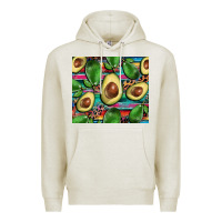 Oatmeal Heather avacado Premium Hoodie - BarkalooDesign