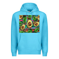 Ocean Blue avacado Premium Hoodie - BarkalooDesign