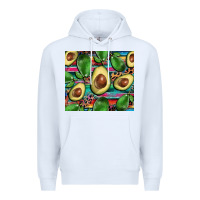 White avacado Premium Hoodie - BarkalooDesign
