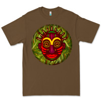 Cacao african masks round earrings 4 Premium Tee - BundleAndBundleShop