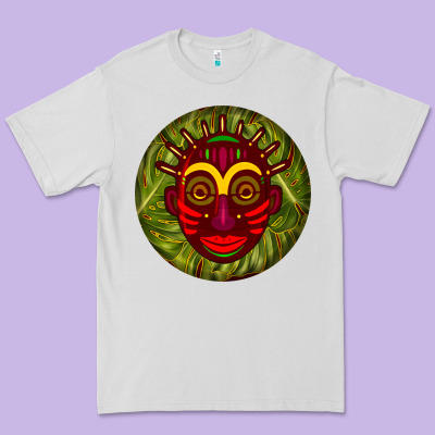 African Masks Round Earrings 4 Premium Tee Designed By Bundleandbundleshop