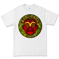 White african masks round earrings 4 Premium Tee - BundleAndBundleShop