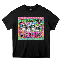 Black chilling with my peeps Heavy Core Tee - FaDigitalArtStudio