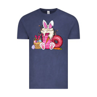 Vintage Denim Easter day coffee Vintage Tee - CowhideDigitalArt