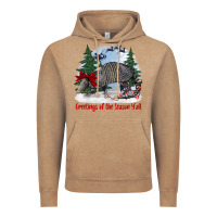 Vintage Coffee greetings of the season y'all with armadillo Vintage Hoodie - BarkalooDesign