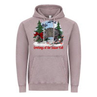 Vintage Zinc greetings of the season y'all with armadillo Vintage Hoodie - BarkalooDesign