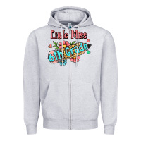 Heather Grey little miss sixth grade Zipper Hoodie - RanaPortraitStore