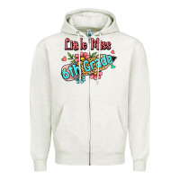 Oatmeal Heather little miss sixth grade Zipper Hoodie - RanaPortraitStore