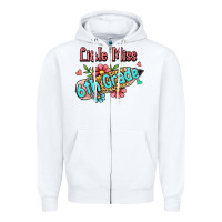 White little miss sixth grade Zipper Hoodie - RanaPortraitStore