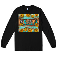 Black Welcome fall Long Sleeve Tee - Artiststas