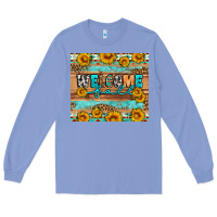 Colony Blue Welcome fall Long Sleeve Tee - Artiststas
