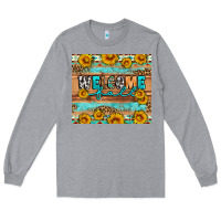 Heather Grey Welcome fall Long Sleeve Tee - Artiststas