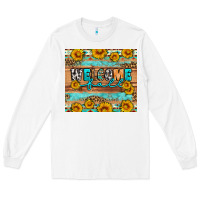 White Welcome fall Long Sleeve Tee - Artiststas