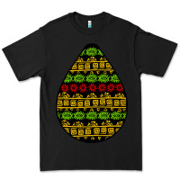 Black african masks teardrop Premium Tee - BundleAndBundleShop