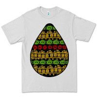Dove Grey african masks teardrop Premium Tee - BundleAndBundleShop