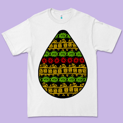 African Masks Teardrop Premium Tee Designed By Bundleandbundleshop