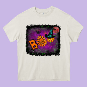 Boo Gemstone Halloween Pumpkin Heavy Core Tee Designed By Ranaportraitstore