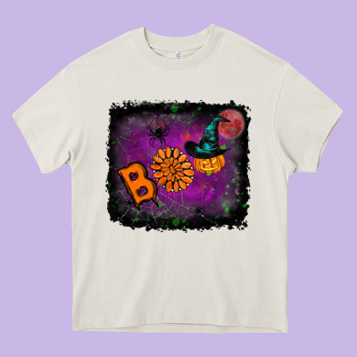 Boo Gemstone Halloween Pumpkin Heavy Core Tee Designed By Ranaportraitstore