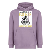 Lavender Never Underestimate An Old Man With A Mountain Bike Heavyweight Hoodie - Bettercallsaul