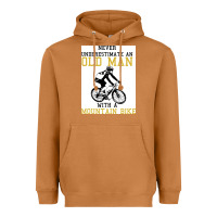 Meerkat Never Underestimate An Old Man With A Mountain Bike Heavyweight Hoodie - Bettercallsaul