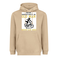Mushroom Never Underestimate An Old Man With A Mountain Bike Heavyweight Hoodie - Bettercallsaul