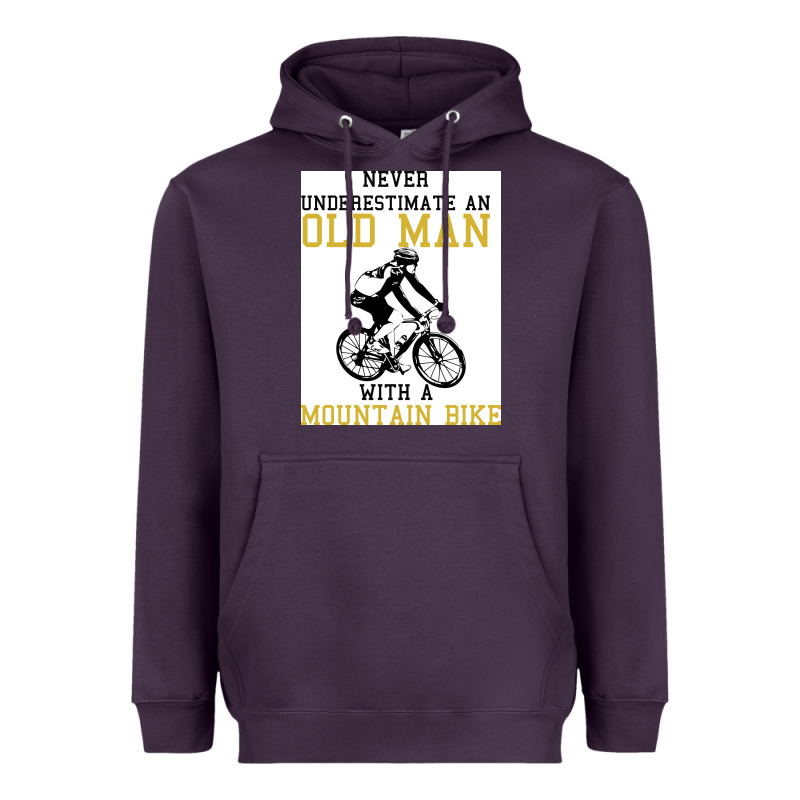 Never Underestimate An Old Man With A Mountain Bike Heavyweight Hoodie by Bettercallsaul | Teevron