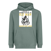 Sage Never Underestimate An Old Man With A Mountain Bike Heavyweight Hoodie - Bettercallsaul