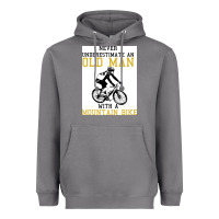 Storm Never Underestimate An Old Man With A Mountain Bike Heavyweight Hoodie - Bettercallsaul