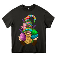 Asphalt Easter Holding Eggs Gnome Heavy Core Tee - BundleAndBundleShop