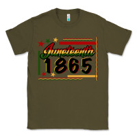 Army Green Juneteenth 1865 Classic Tee - FaDigitalArtStudio