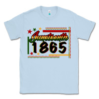 Dusty Blue Juneteenth 1865 Classic Tee - FaDigitalArtStudio