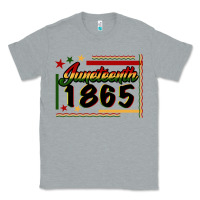 Heather Grey Juneteenth 1865 Classic Tee - FaDigitalArtStudio