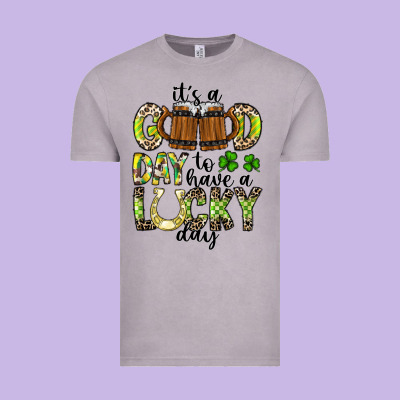 It's A Good Day To Have A Lucky Day Vintage Tee Designed By Cowhidedigitalart