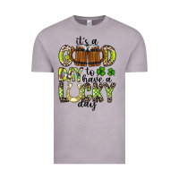 Vintage Zinc It's a Good Day To Have a Lucky Day Vintage Tee - CowhideDigitalArt