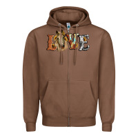 Chestnut love horse sunflower Zipper Hoodie - RanaPortraitStore