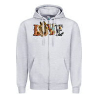 Heather Grey love horse sunflower Zipper Hoodie - RanaPortraitStore