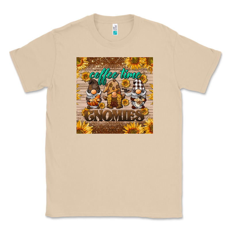 Coffee Time Gnomies Mug Coaster Classic Tee by BarkalooDesign | Teevron