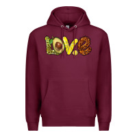 Burgundy love avocado Premium Hoodie - BarkalooDesign
