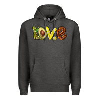 Charcoal Heather love avocado Premium Hoodie - BarkalooDesign
