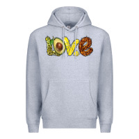 Heather Grey love avocado Premium Hoodie - BarkalooDesign